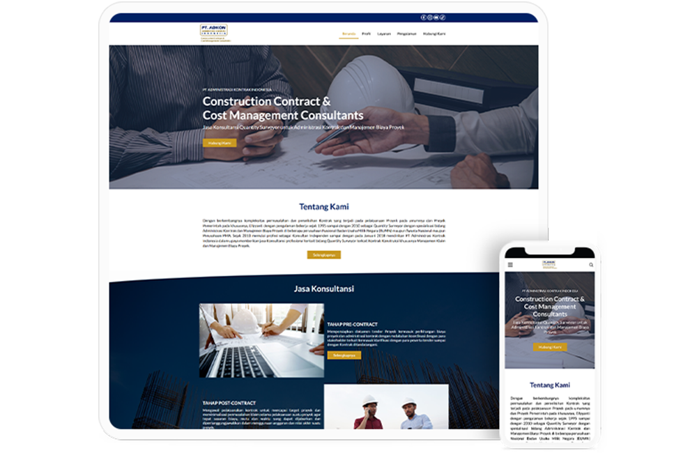Construction Contract & ﻿Cost Management Consultants website